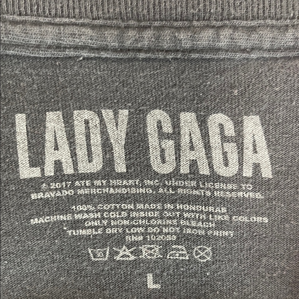 Lady Gaga Official Joanne World Tour Graphic T-shirt Black Unisex 2017 Large - Picture 8 of 10